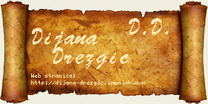 Dijana Drezgić vizit kartica